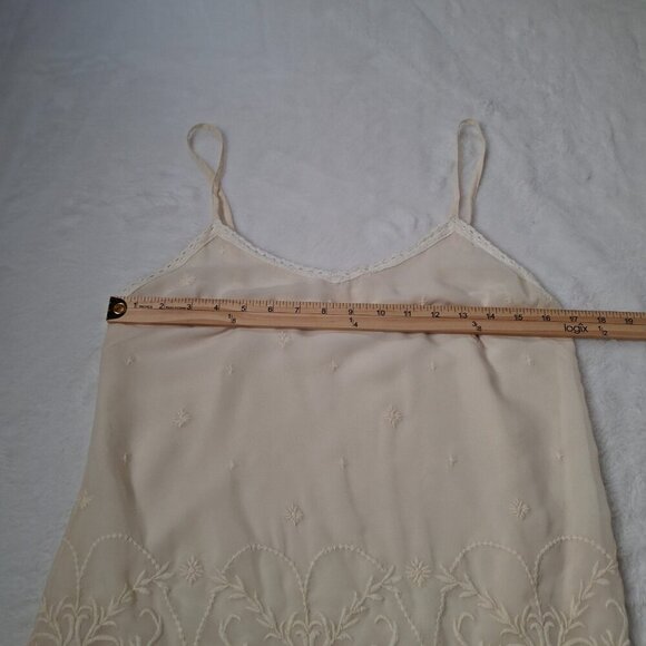 Old Navy Floral Embroidered Cami Sz S Lace Adjustable Straps Boho Minimalist - Picture 12 of 14